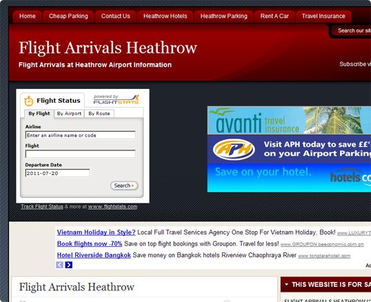 Flight Arrivals Heathrow